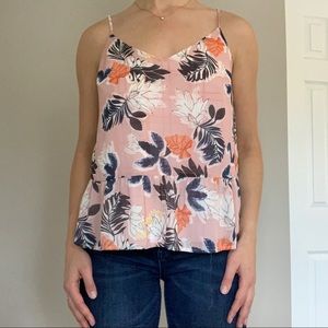 Floral print tank-top